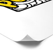 ペンシルバニアドードルフラワーシルエット ポスター (角)