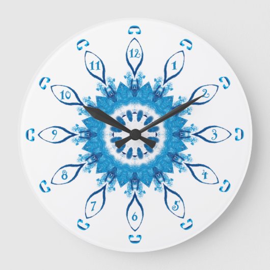 ペンシルバニアブルー ラージ壁時計 (正面)