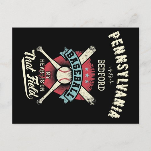 ペンシルバニアベッドフォード野球 ポストカード (正面)