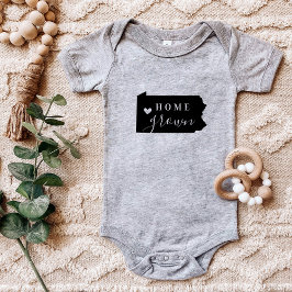 ペンシルバニアホームグロウン州ティー ベビーボディスーツ