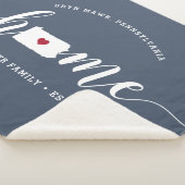 ペンシルバニアホーム州 パーソナライズされた シェルパブランケット (3/4)