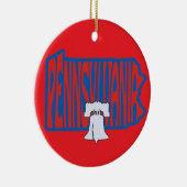 ペンシルバニアリバティーベルクリスマスツリーオーナメント セラミックオーナメント (右)