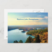 ペンシルバニアレイスタウン湖はがき ポストカード (正面/裏面)