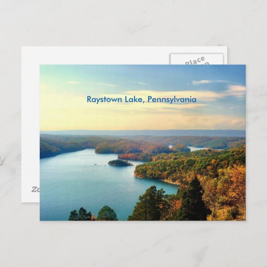 ペンシルバニアレイスタウン湖はがき ポストカード (正面/裏面)