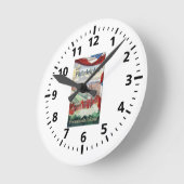 ペンシルバニアワット経由でフィラデルフィ     アを訪れる ラウンド壁時計 (傾斜)