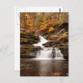 ペンシルバニア北東部の工場秋 ポストカード (正面/裏面)