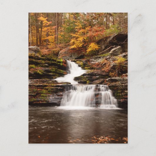 ペンシルバニア北東部の工場秋 ポストカード (正面)