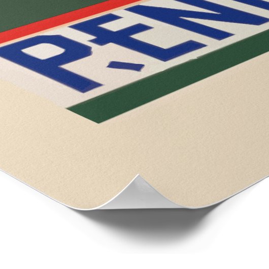 ペンシルバニア地方アミッシュヴィンテージ旅行ポスター ポスター (角)