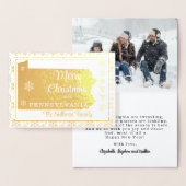 ペンシルバニア州からのメリークリスマス州 |写真 箔カード (ディスプレー)