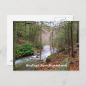 ペンシルバニア州からの挨拶 ポストカード (正面/裏面)