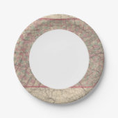 ペンシルバニア州とニュージャージー州2 ペーパープレート (正面)