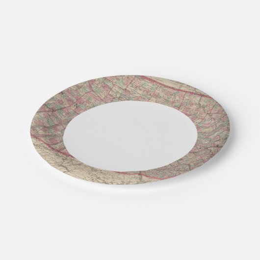 ペンシルバニア州とニュージャージー州2 ペーパープレート (アングル)