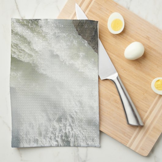 ペンシルバニア州のオハイオール滝 キッチンタオル (四つ折り)