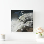 ペンシルバニア州のオハイオール滝 スクエア壁時計 (ホーム)