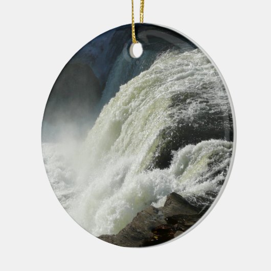 ペンシルバニア州のオハイオール滝 セラミックオーナメント (左)