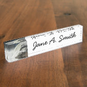 ペンシルバニア州のオハイオール滝 デスクネームプレート (側面)