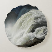 ペンシルバニア州のオハイオール滝 ラウンドクッション (裏面)