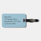 ペンシルバニア州のオハイオール滝 ラゲッジタグ (裏面横)