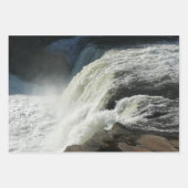 ペンシルバニア州のオハイオール滝 ラッピングペーパーシート (正面)