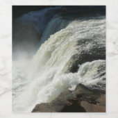 ペンシルバニア州のオハイオール滝 ワインラベル (シングルラベル)