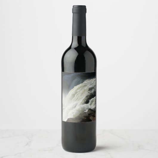 ペンシルバニア州のオハイオール滝 ワインラベル (正面)