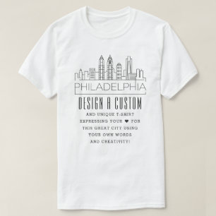 ペンシルバニア州のフカスタムィラデルフィア州を作成 Tシャツ