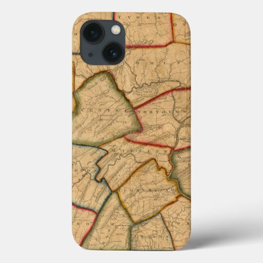 ペンシルバニア州の地図 Case-Mate iPhoneケース (裏面)