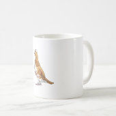 ペンシルバニア州の州鳥の毛むくじゃらの コーヒーマグカップ (正面右)