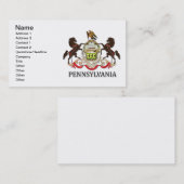 ペンシルバニア州の武器 名刺 (正面/裏面)