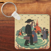 ペンシルバニア州を促進するヴィンテージ旅行ポスター キーホルダー (正面)