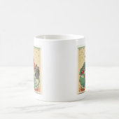 ペンシルバニア州を促進するヴィンテージ旅行ポスター コーヒーマグカップ (中央)