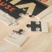 ペンシルバニア州を促進するヴィンテージ旅行ポスター ジグソーパズル (側面)