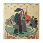 ペンシルバニア州を促進するヴィンテージ旅行ポスター タイル (正面)