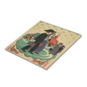 ペンシルバニア州を促進するヴィンテージ旅行ポスター タイル (側面)