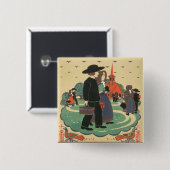 ペンシルバニア州を促進するヴィンテージ旅行ポスター 缶バッジ (正面&裏面)