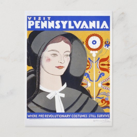 ペンシルバニア州を訪れる | ヴィンテージ旅行 ポストカード (正面)