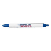 ペンシルバニア州アイコンペン 黒ボールペン (正面)