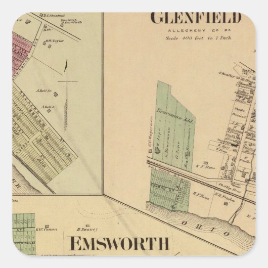 ペンシルバニア州アレゲニー郡 スクエアシール (正面)