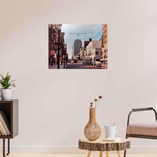 ペンシルバニア州アレンタウン1950 ポスター (リビング3)