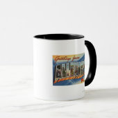 ペンシルバニア州アレンタウン – 大きな文字のシーン マグカップ (正面右)