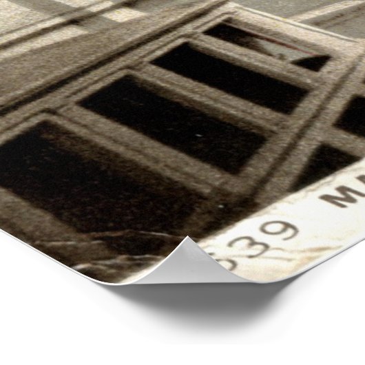 ペンシルバニア州ウェイティングルームNY 1913ヴィンテージ ポスター (角)