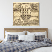 ペンシルバニア州ウェストモーランド郡 キャンバスプリント (インサイチュ (寝室))