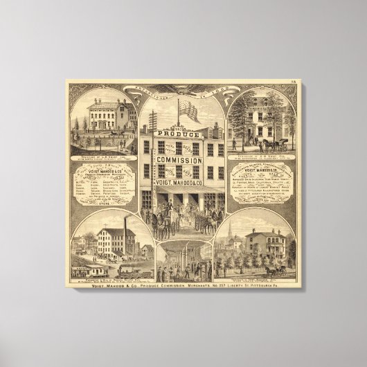 ペンシルバニア州ウェストモーランド郡 キャンバスプリント (正面)