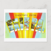 ペンシルバニア州エリーからのヴィンテージの挨拶 ポストカード (正面)