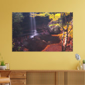 ペンシルバニア州オハイパイル州パークキュウリ滝 キャンバスプリント (インサイチュ (リビング))