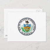 ペンシルバニア州シール ポストカード (正面/裏面)