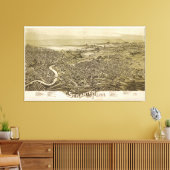 ペンシルバニア州スクラントン(1890) キャンバスプリント (インサイチュ (リビング))