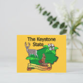 ペンシルバニア州バードディアフラワー ポストカード (スタンド正面)