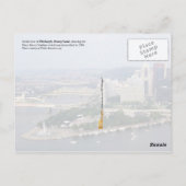 ペンシルバニア州ピッツバーグの航空写真 ポストカード (裏面)