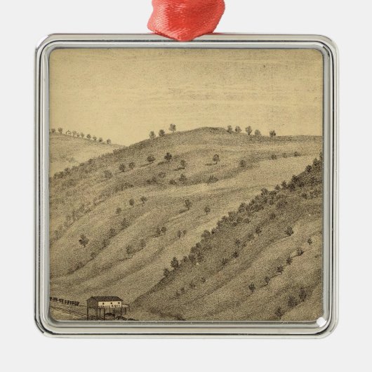 ペンシルバニア州ピッツバーグ メタルオーナメント (正面)